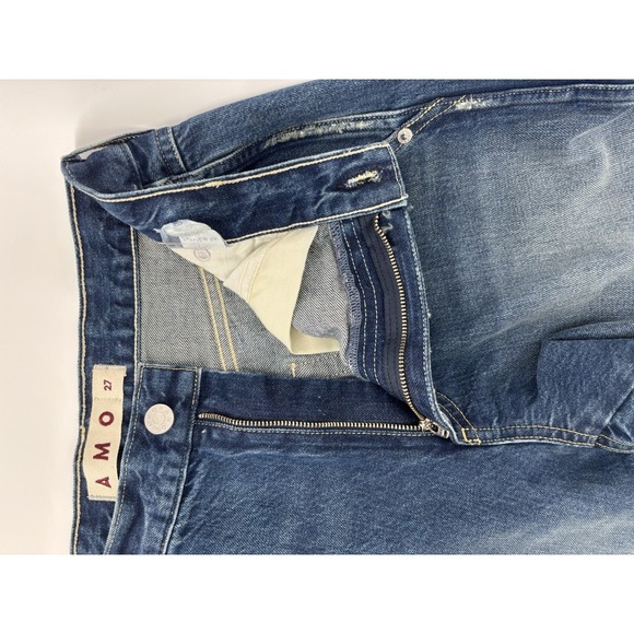 NWOT AMO Jocelyn Trouser Jeans Sz 27 (Meas 29) Wide Straight Leg MSRP $322 - Picture 12 of 16